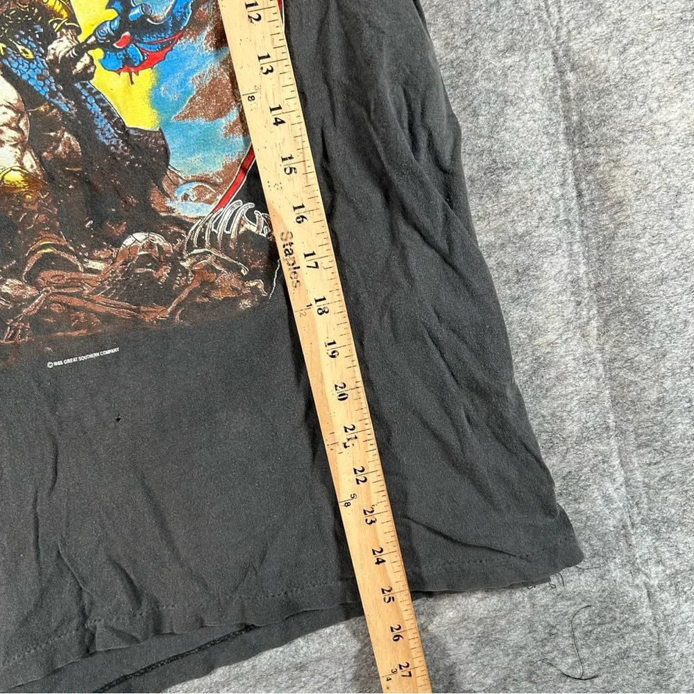 Vintage Molly Hatchet Shirt Mens Small Black 80s Hell Yeah Tour Band‎ 1988 Rock